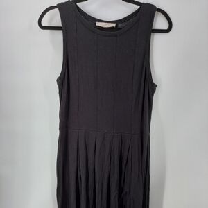LOFT Sleeveless Jersey Knit Dress Black Medium Poly / Spandex